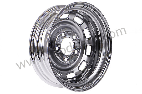 99A000602891 - WHEEL RIM WITH PUNCHED DISC 5 1/2 J X 15 H2 ET 42 CHROME for Porsche 