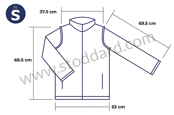 99A000612204 - GULF JACKET WITH DETACHABLE SLEEVES for Porsche 
