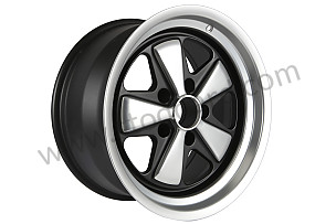 9 X17 SPOKED BLACK AND POLISHED RIM LIKE THE EARLY 911 WITH TUV HOMOLOGATION (ET 15) ET 15 MM / 9 X 17 INCHES (99A000614180)