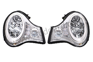 HALOGEN FRONT HEADLIGHT KIT WITH CIRCLE OF LEDS AROUND THE HEADLIGHT Left-hand drive / HALOGEN HEADLIGHT WITH CIRCLE OF LEDS AROUND THE HEADLIGHT / CHROME BACKGROUND (99A000616175)