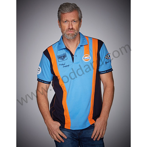 99A001001334 - GULF RACING TEAM POLO COBALT for Porsche 