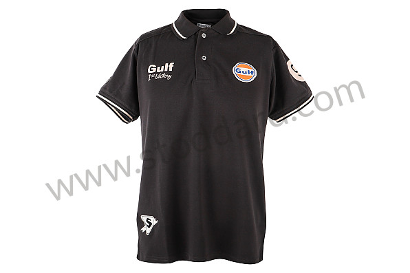 99A001001361 - GULF VINTAGE POLO SHIRT ANTHRACITE for Porsche 