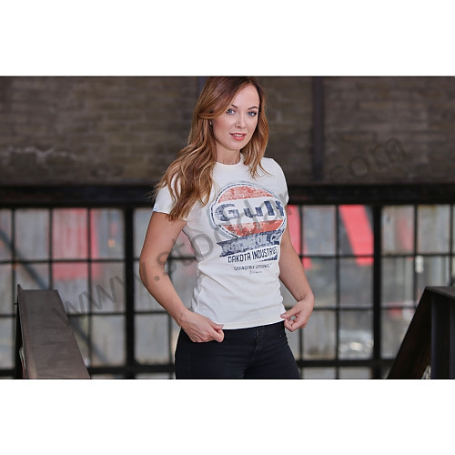 99A001001457 - LADY OIL RACING T-SHIRT CREAM for Porsche 
