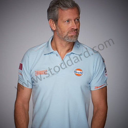99A001001503 - M. DELANEY POLO GULF BLUE for Porsche 