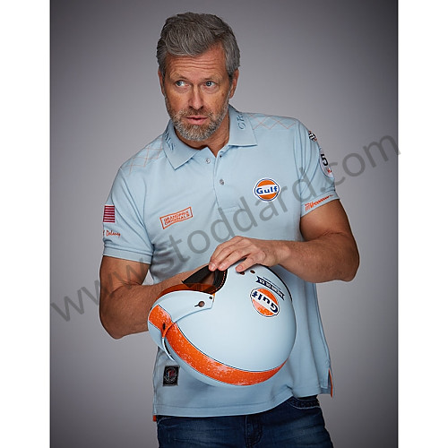 99A001001506 - M. DELANEY POLO GULF BLUE for Porsche 
