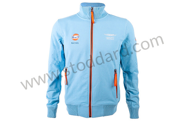 99A001001783 - SWEATSHIRT ZIP GULF SMART RACING - BLUE for Porsche 