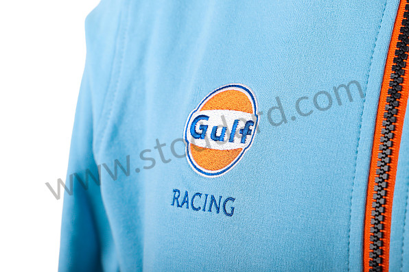 99A001001783 - SWEATSHIRT ZIP GULF SMART RACING - BLUE for Porsche 
