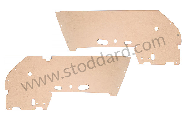 99A001005319 - DOOR PANEL WITHOUT TRIM for Porsche 911 70-73 &bull; 1972 &bull; 2.4E &bull; Coupe &bull; Manual Gearbox, 4 Speed