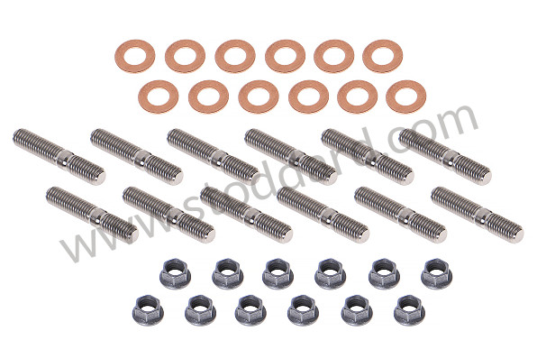 99A001010883 - TITANIUM ALLOY EXHAUST STUD KIT for Porsche 911 84-86 &bull; 1984 &bull; 3.2 &bull; Coupe &bull; Manual Gearbox, 5 Speed