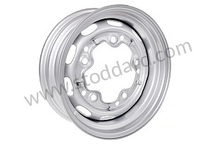 SILVER SLIDING WHEEL RIM WARNING: THE QUALITY IS NOT PERFECT (SMALL DEFECTS IN CHROME OR PAINT OR IMPERFECTIONS) / undercoat / undercoat (G2M) / 5.5 X 15 INCHES (99A001017956)