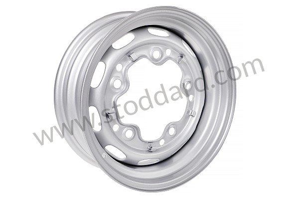 99A001017956 - SILVER SLIDING WHEEL RIM for Porsche 356A &bull; 1955 &bull; 1300 (506/2) &bull; Cabrio A T1 &bull; Manual Gearbox, 4 Speed