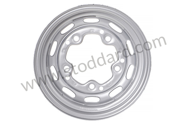 99A001017956 - SILVER SLIDING WHEEL RIM for Porsche 356A &bull; 1955 &bull; 1300 (506/2) &bull; Cabrio A T1 &bull; Manual Gearbox, 4 Speed