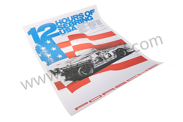 99A001020079 - POSTER 12 HOURS OF SEBRING 1971 for Porsche 