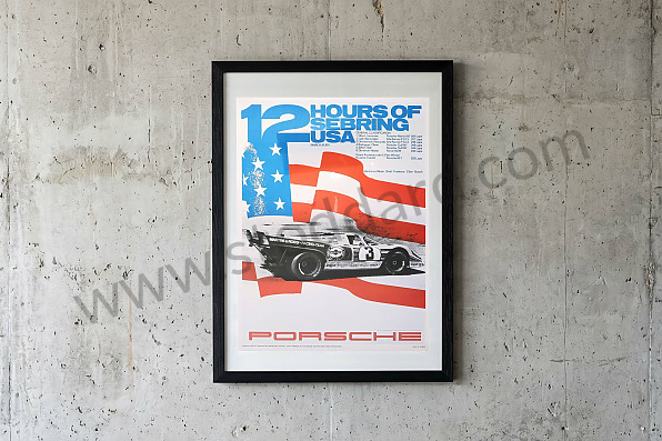 99A001020079 - POSTER 12 HOURS OF SEBRING 1971 for Porsche 