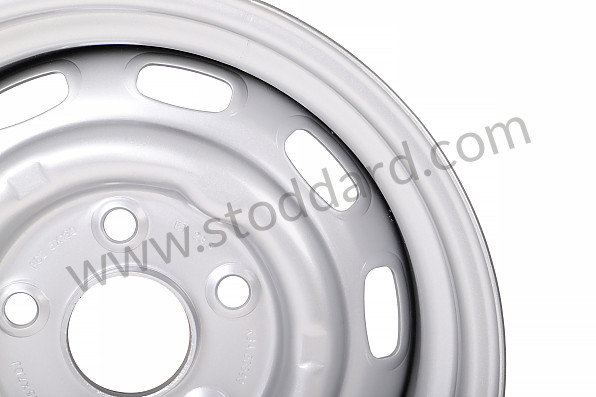 99A001024494 - PERFORATED DISC WHEEL for Porsche 356C &bull; 1963 &bull; 1600 C (616/15) &bull; Cabrio C &bull; Manual Gearbox, 4 Speed