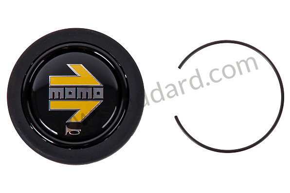 99A001024513 - BLACK LEATHER MOMO PROTOTIPO THREE-SPOKE STEERING WHEEL for Porsche 