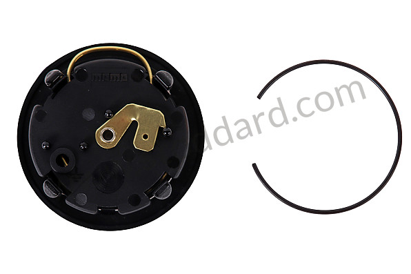 99A001024513 - BLACK LEATHER MOMO PROTOTIPO THREE-SPOKE STEERING WHEEL for Porsche 