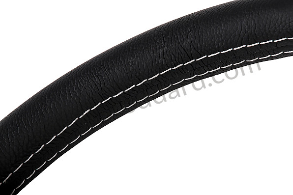 99A001024514 - BLACK LEATHER MOMO PROTOTIPO THREE-SPOKE STEERING WHEEL for Porsche 