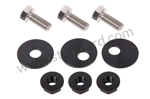 99A001025926 - EXHAUST TIPS FIXING KIT IN BLACK TITANIUM GT3 / GT3RS for Porsche 997 Gt3 / Gt3-2 &bull; 2011 &bull; 997 Gt3 Rs 3.8 &bull; Coupe &bull; Manual Gearbox, 6 Speed