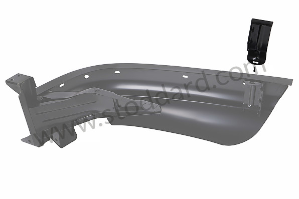 99A001026820 - FRONT SUPPORT TO REAR BUMPER DETAIL for Porsche 911 70-73 &bull; 1972 &bull; 2.4S &bull; Coupe &bull; Manual Gearbox, 4 Speed