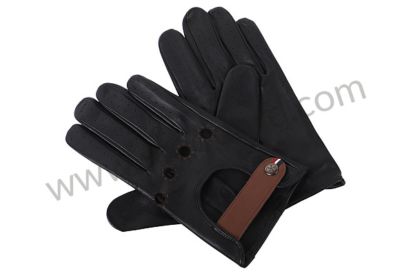 99A001026982 - BLACK LEATHER DRIVING GLOVES - NIGHT DRIVER for Porsche 