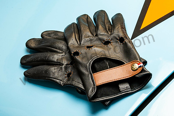99A001026982 - BLACK LEATHER DRIVING GLOVES - NIGHT DRIVER for Porsche 