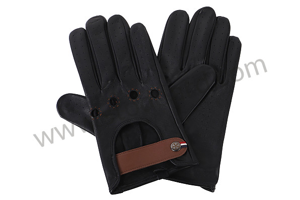 99A001026983 - BLACK LEATHER DRIVING GLOVES - NIGHT DRIVER for Porsche 