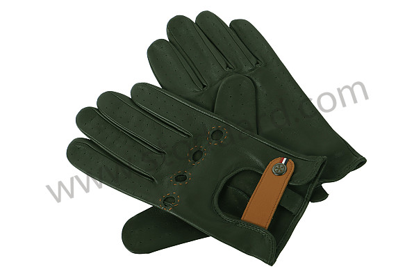 99A001026984 - GREEN LEATHER DRIVING GLOVES - VINTAGE RACERS for Porsche 