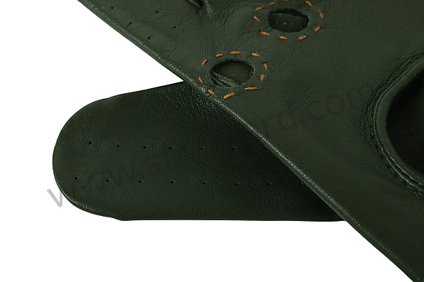 99A001026984 - GREEN LEATHER DRIVING GLOVES - VINTAGE RACERS for Porsche 