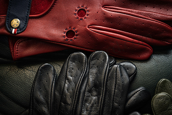 99A001026986 - RED LEATHER DRIVING GLOVES - THE REDLINE SIZE M for Porsche 