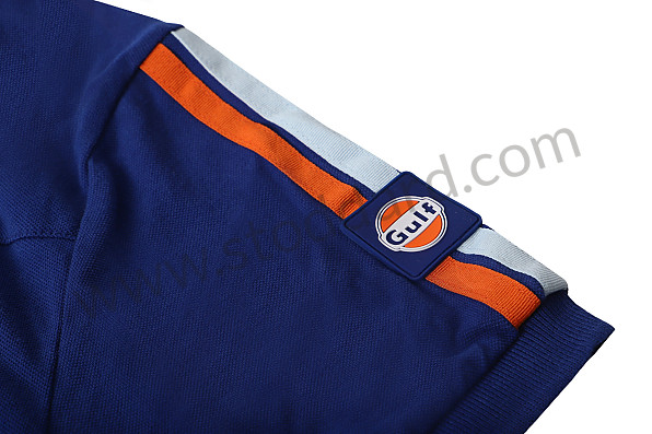 99A001028074 - POLO GULF EDITION SP&Eacute;CIALE COU LIGNES ORANGE - TAILLE  S for Porsche 