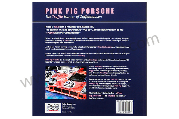 99A001031543 - BOOK PINK PIG PORSCHE SIGNED BY THE AUTHOR - LIMITED EDITION for Porsche 