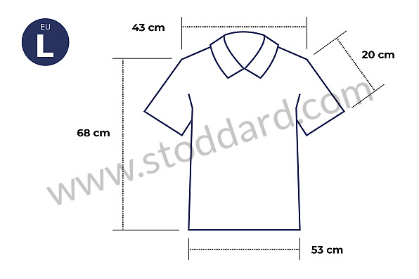99A001032665 - DIAMOND GULF BLUE POLO SHIRT for Porsche 