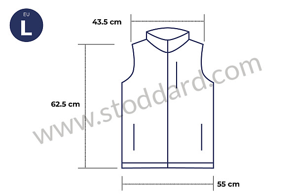 99A001032671 - GULF SLEEVELESS JACKET PERFORMANCE for Porsche 