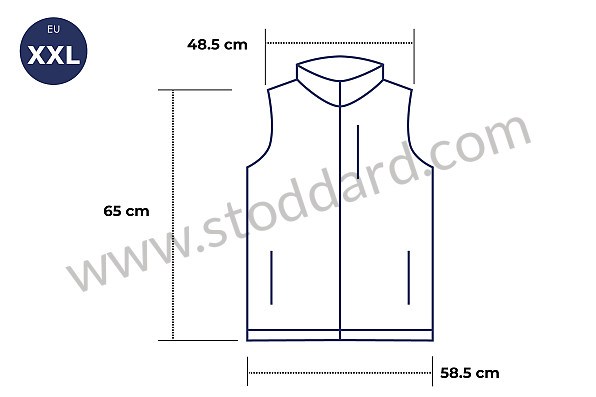 99A001032673 - GULF SLEEVELESS JACKET PERFORMANCE for Porsche 