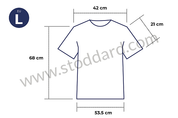 99A001032678 - GULF T-SHIRT VINTAGE NAVY BLUE V-NECK for Porsche 