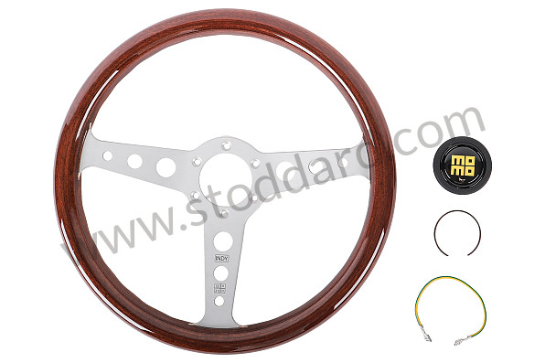 99A001033498 - INDY ALU/WOOD STEERING WHEEL for Porsche 