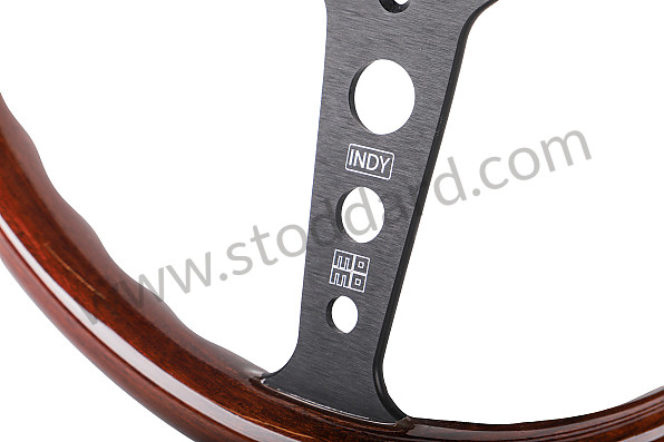 99A001033499 - INDY BLACK / WOOD STEERING WHEEL for Porsche 