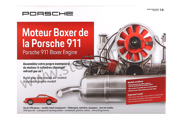 99A001034306 - 1/4 SCALE 911 ENGINE WITH SOUND AND ENGINE MOTION (FRENCH & ENGLISH) for Porsche 