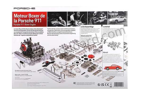 99A001034306 - 1/4 SCALE 911 ENGINE WITH SOUND AND ENGINE MOTION (FRENCH & ENGLISH) for Porsche 
