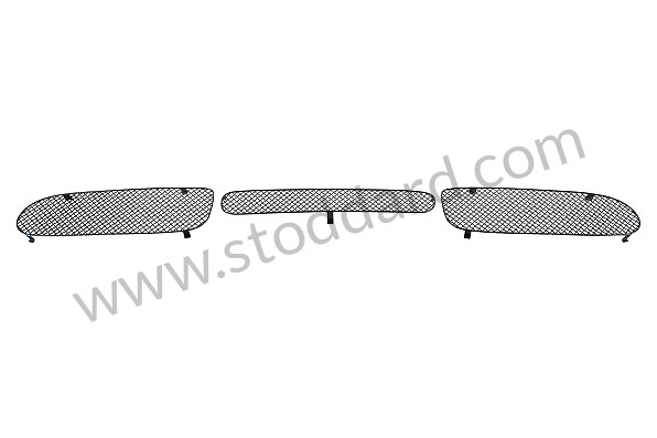 99A001035143 - FRONT BUMPER GRILLES for Porsche Boxster 986 97-04 &bull; 2000 &bull; Boxster S 3.2 &bull; Cabrio &bull; Automatic Gearbox