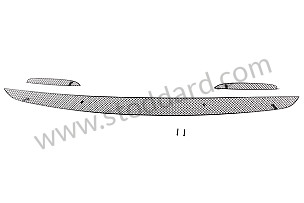 FRONT BUMPER GRILLES BLACK / BLACK / METAL (99A001035146)