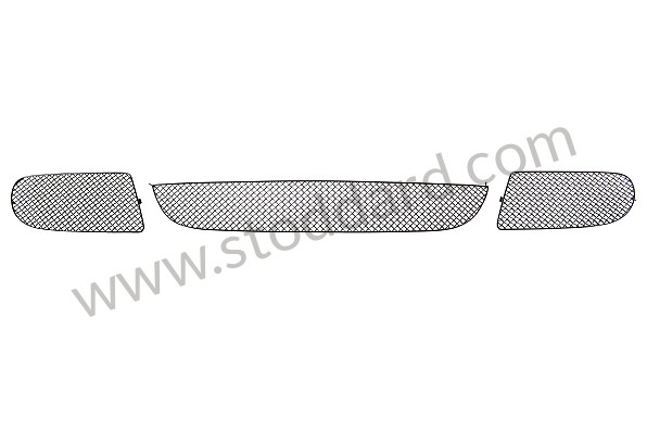 99A001035151 - FRONT BUMPER GRILLES for Porsche 997 Gt3 / Gt3-2 &bull; 2011 &bull; 997 Gt3 Rs 3.8 &bull; Coupe &bull; Manual Gearbox, 6 Speed