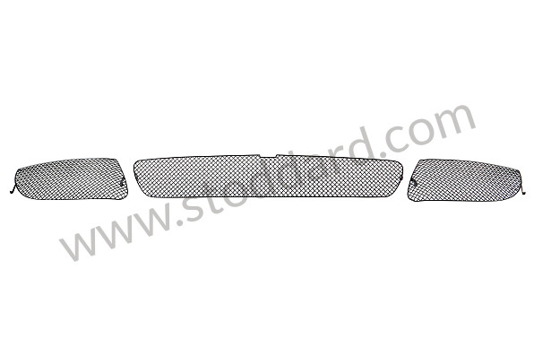 99A001035152 - FRONT BUMPER GRILLES for Porsche 997 09-12 &bull; 2012 &bull; 997 C2 &bull; Coupe &bull; Pdk Gearbox