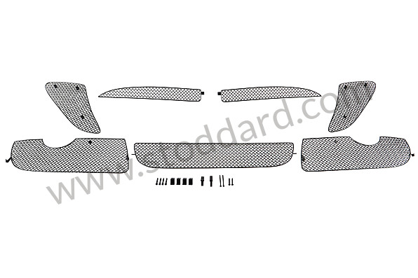 99A001035158 - COMPLETE BUMPER GRILLES for Porsche Cayman 987C 06-08 &bull; 2007 &bull; Cayman S 3.4 &bull; Automatic Gearbox