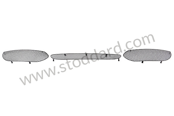 99A001035160 - FRONT BUMPER GRILLES for Porsche Boxster 987 09-12 &bull; 2011 &bull; Boxster 2.9 &bull; Cabrio &bull; Pdk Gearbox