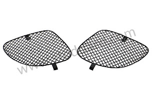 REAR WING AIR INTAKE GRILLE BLACK / BLACK / METAL (99A001035162)