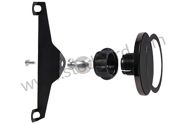 99A001038869 - MAGNETIC PHONE HOLDER ON CENTER CONSOLE for Porsche Cayenne 957 07-10 &bull; 2009 &bull; Cayenne Turbo &bull; Automatic Gearbox