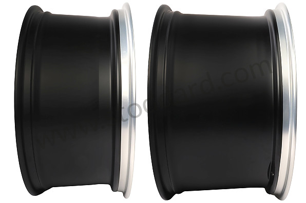 99A001040772 - ORIGINAL FUCHS RIM 20 INCH KIT OF 4 RIMS 9 AND 11.5 INCH (BLACK FINISH) (ET 51 FRONT / ET 56 REAR) for Porsche 