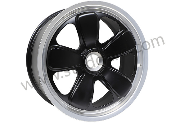 99A001040774 - ORIGINAL FUCHS 20-INCH WHEEL KIT OF 4 9 AND 12-INCH WHEELS (BLACK FINISH) (ET 51 FRONT / ET 63 REAR) WITH CENTRAL CLOSURE for Porsche 